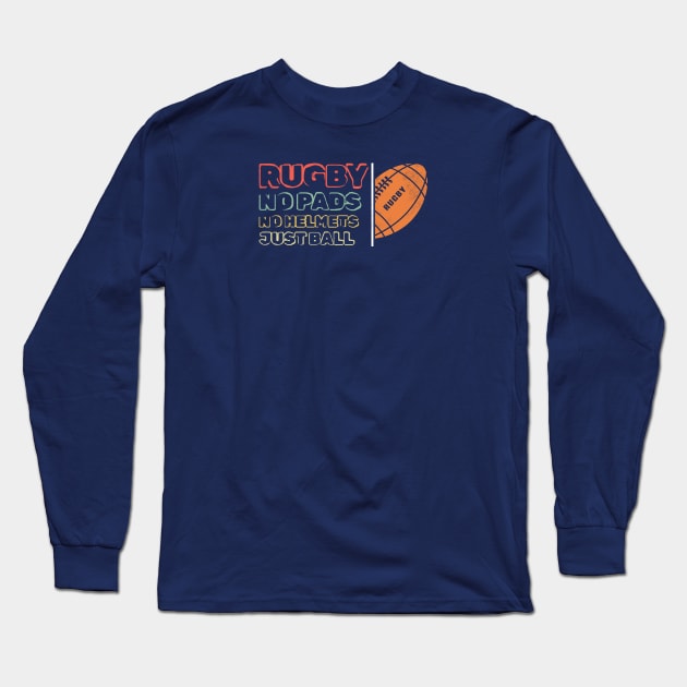 rugby Long Sleeve T-Shirt by dishcubung